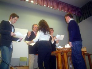 a entrega de diplomas