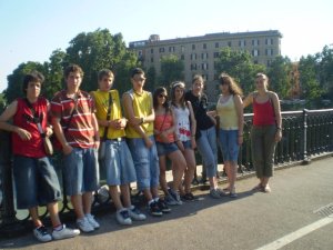 cruzando o tevere