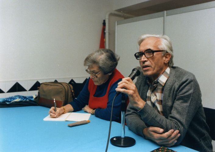 Xosé Neira Vilas e a súa dona Anisia Miranda