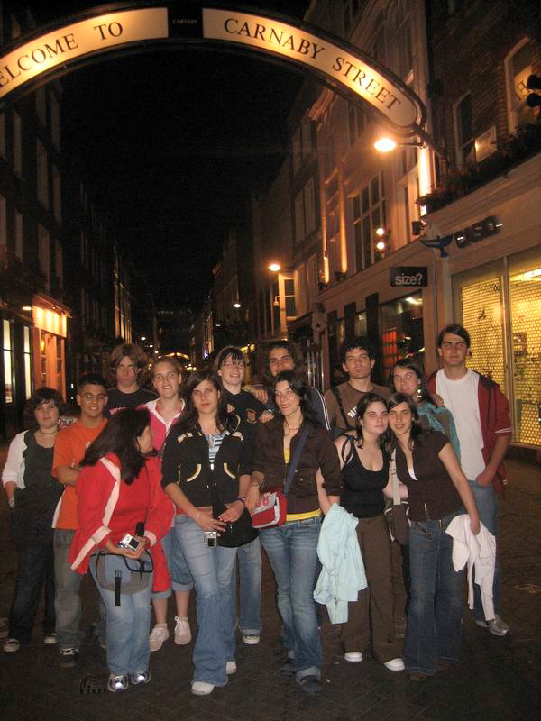 Grupo en Carnaby Street