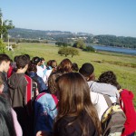 Fermosas perspectivas do embalse de Cecebre en Crendes. Moitas grazas as monitoras da aula da Natureza pola súa atención.