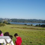 Fermosas perspectivas do embalse de Cecebre en Crendes. Moitas grazas as monitoras da aula da Natureza pola súa atención.