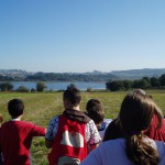 Fermosas perspectivas do embalse de Cecebre en Crendes. Moitas grazas as monitoras da aula da Natureza pola súa atención.