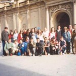 Foto de grupo na prazo do Pilar en Zaragoza