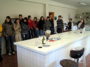 en el laboratorio